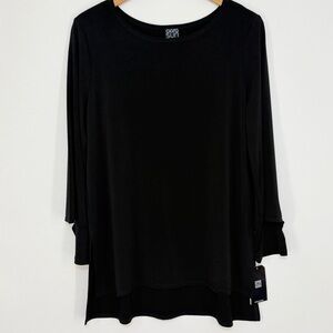 NWT Clara Sunwoo Women's Tunic Top Black Size Medium